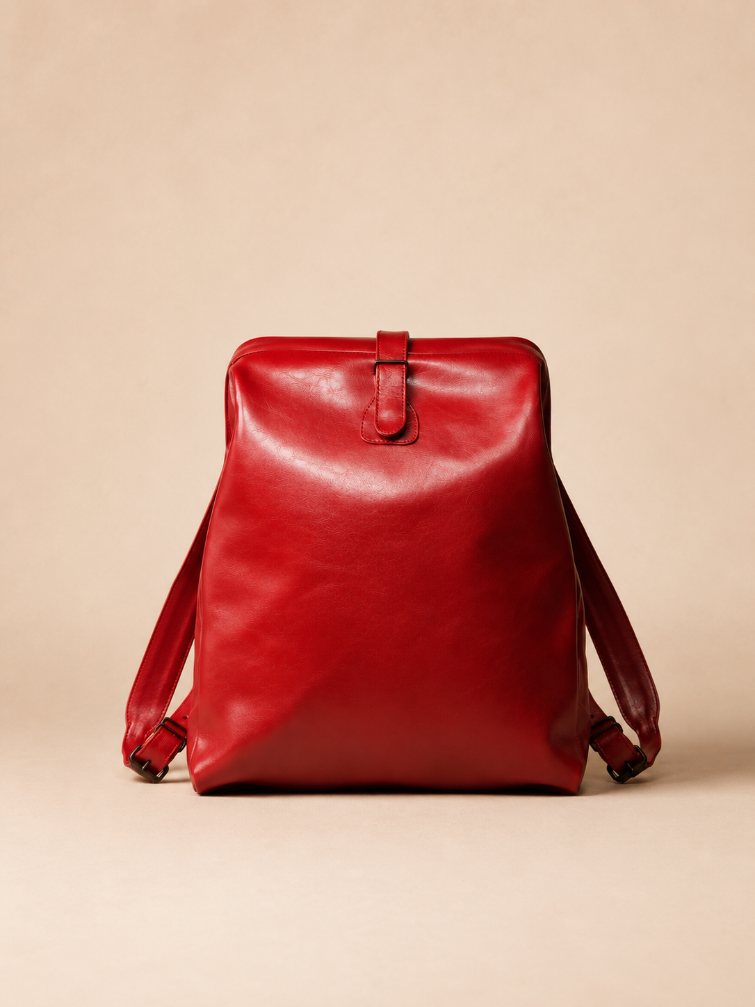 ROde lederen rugzak - Medium & Large | RR
